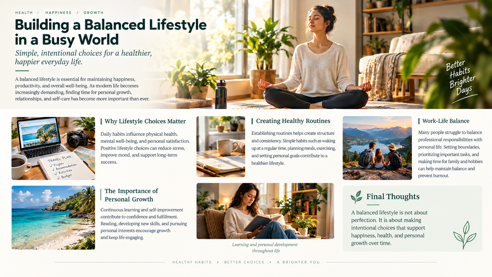 Building a Balanced Lifestyle in a Busy World