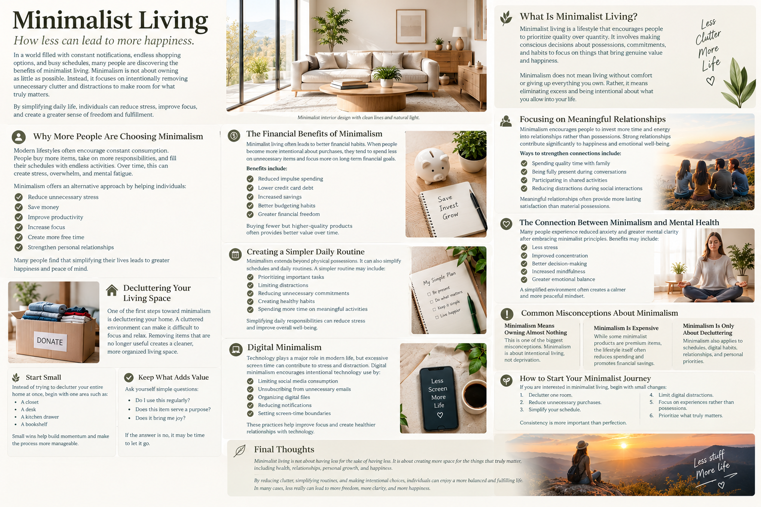 Minimalist Living: How Less Can Lead to More Happiness