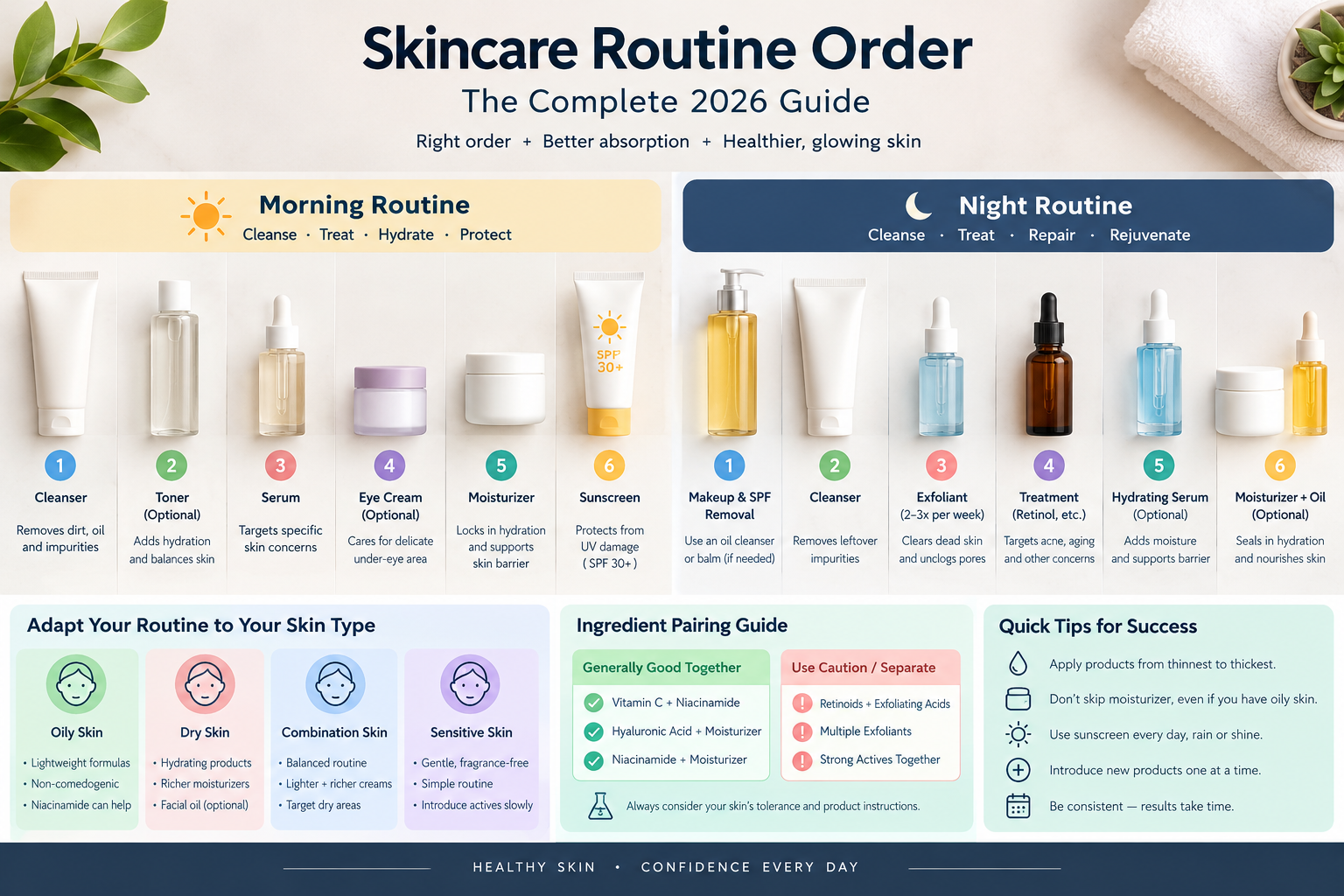 Skincare Routine Order: The Complete 2026 Guide